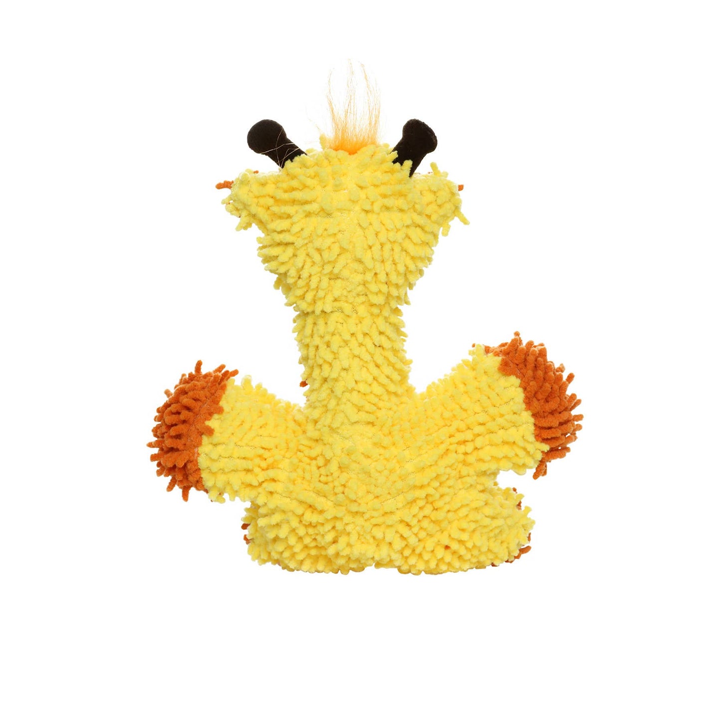 Mighty Jr Microfiber Ball Giraffe, Durable, Squeaky Dog Toy