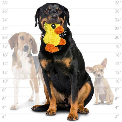 Mighty Microfiber Ball Med Duck, Durable, Squeaky Dog Toy - Medium