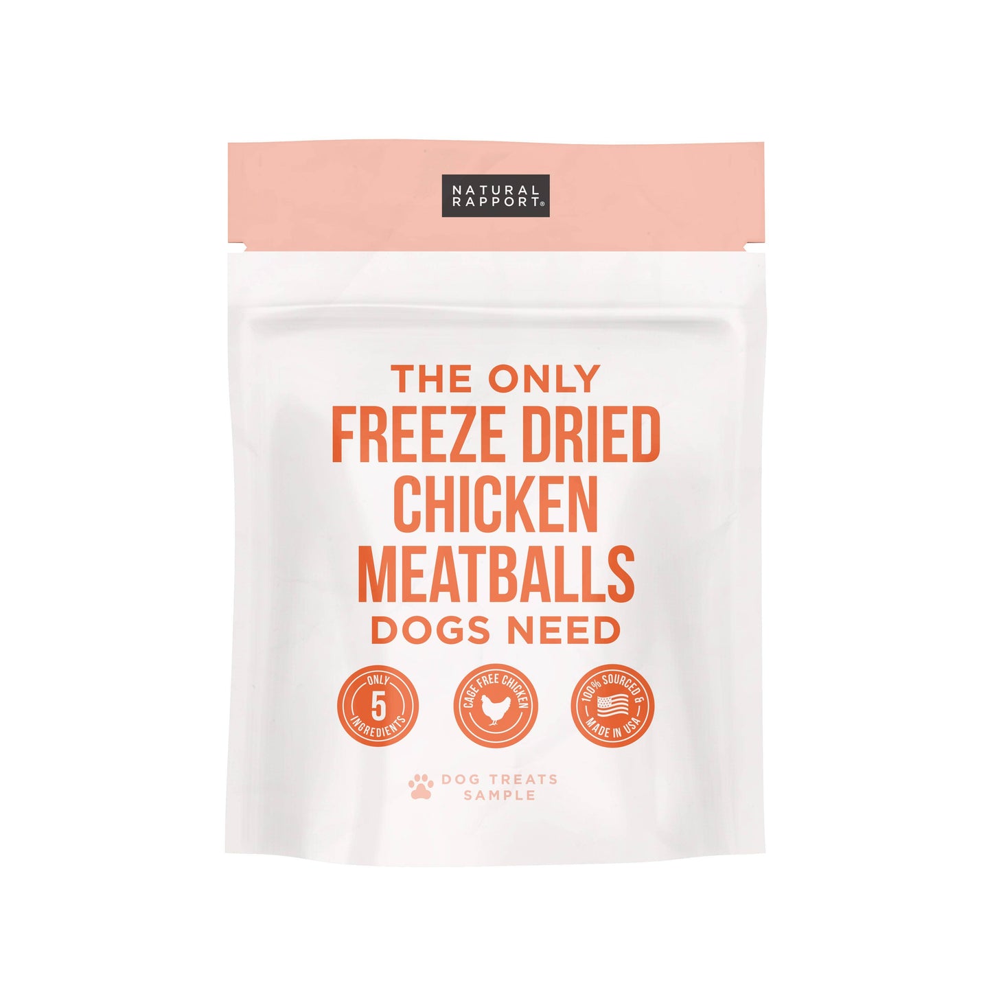 The Only Freeze Dried Chicken Meatballs Dogs Need: 4 oz