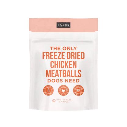 The Only Freeze Dried Chicken Meatballs Dogs Need: 4 oz