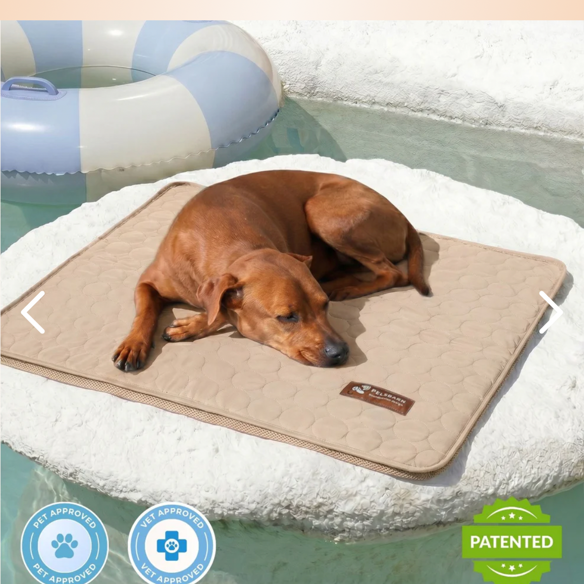 Cooling Mat - Pelsbarn 🐾: Beige / XL