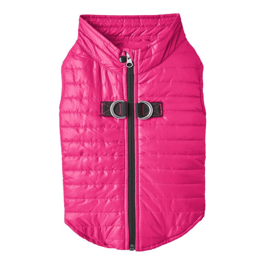 Puffer Vest: Pink / X-Large