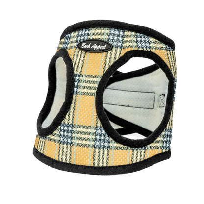 Plaid Mesh Step in Harness: Blue Plaid
