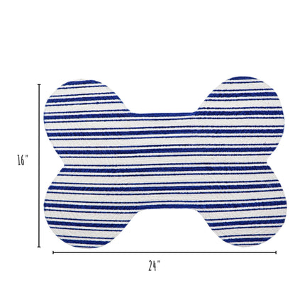 Hampton Pet Placemat - Stylish and Chic: Blue