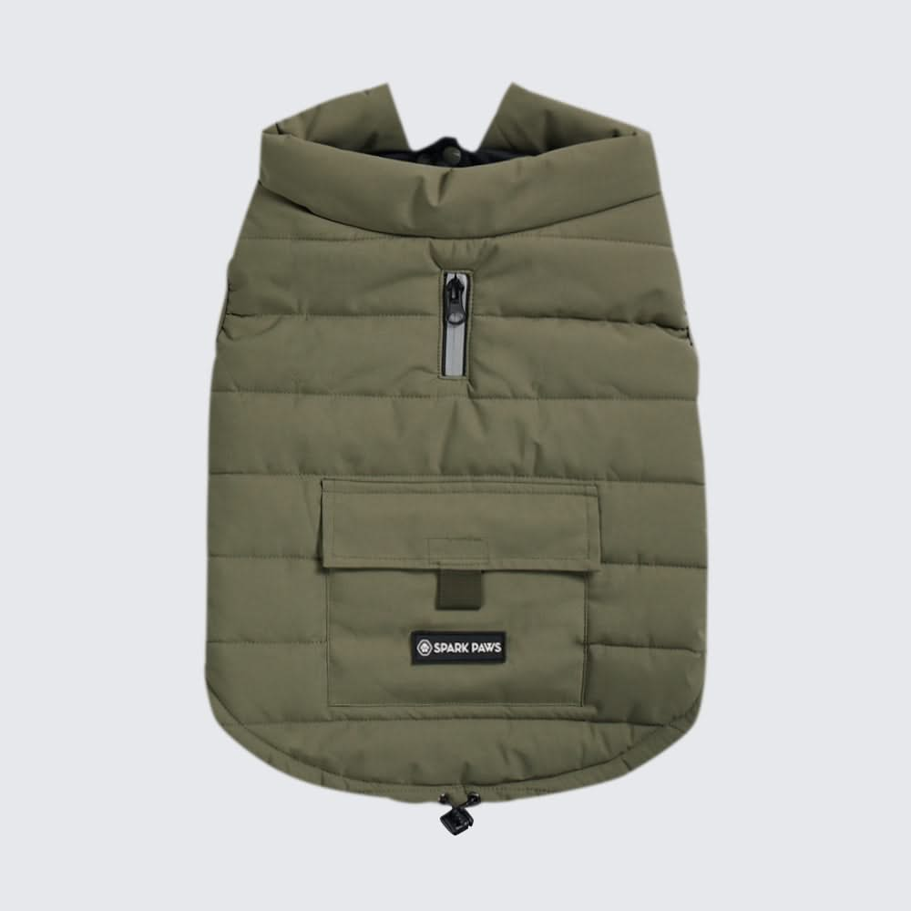 WarmShield Water-Resistant Jacket - Olive: 4XL