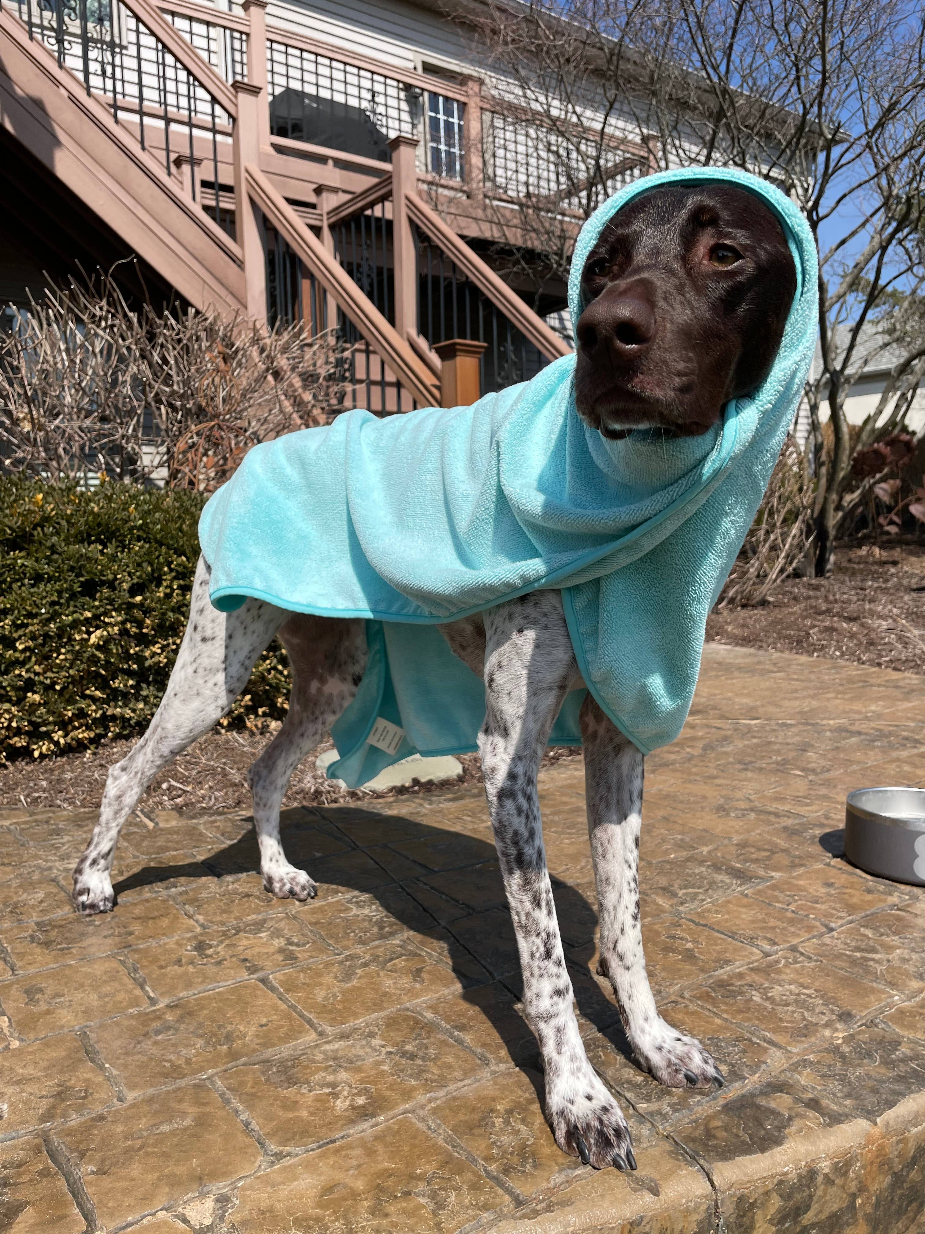 Aqua Absorbent Cape Dog Towel