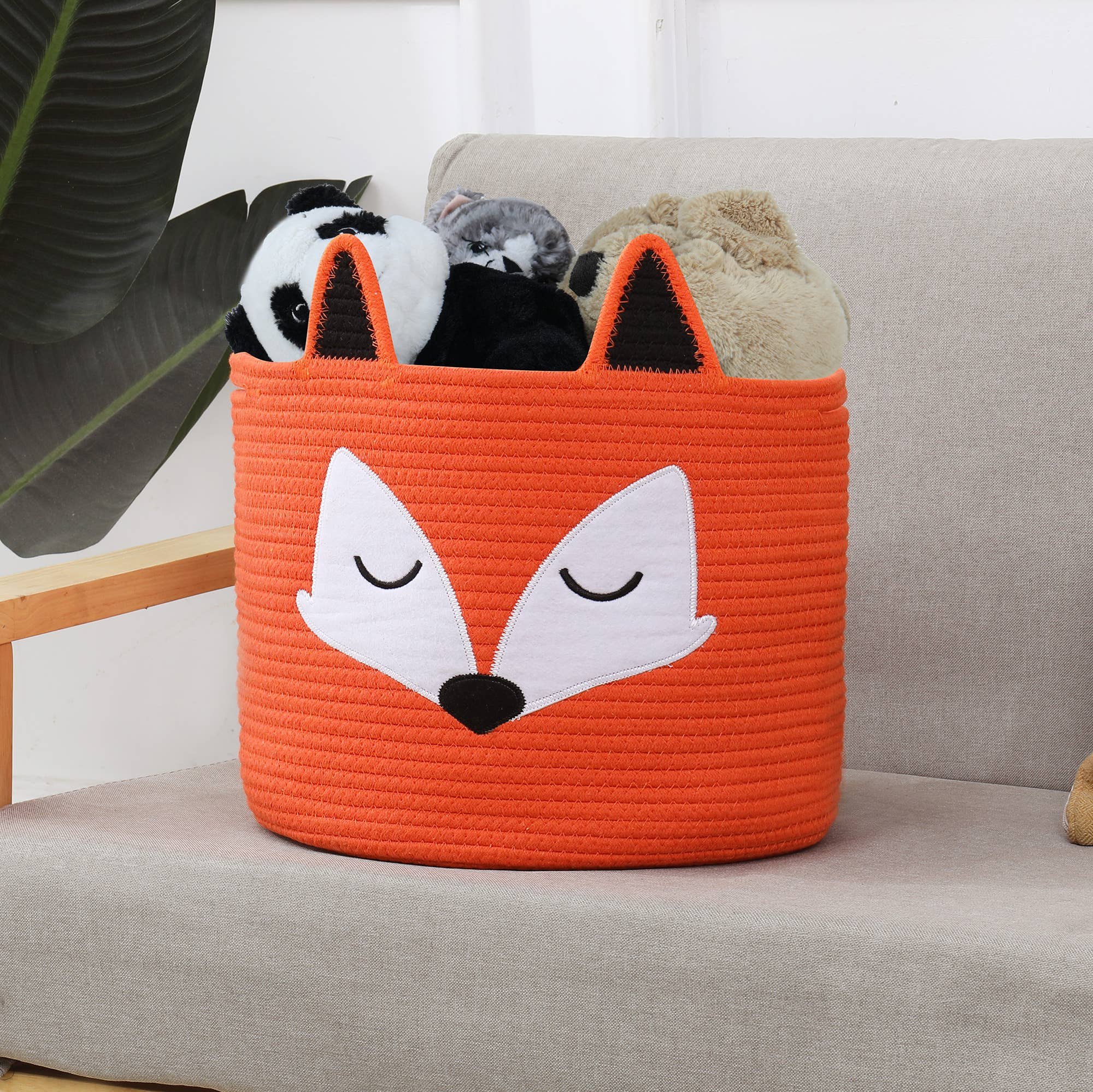 Fred the Fox Organic Cotton Storage Basket