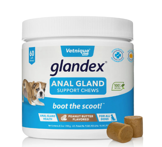 Glandex Anal Gland Support Soft Chews Peanut Butter 60ct