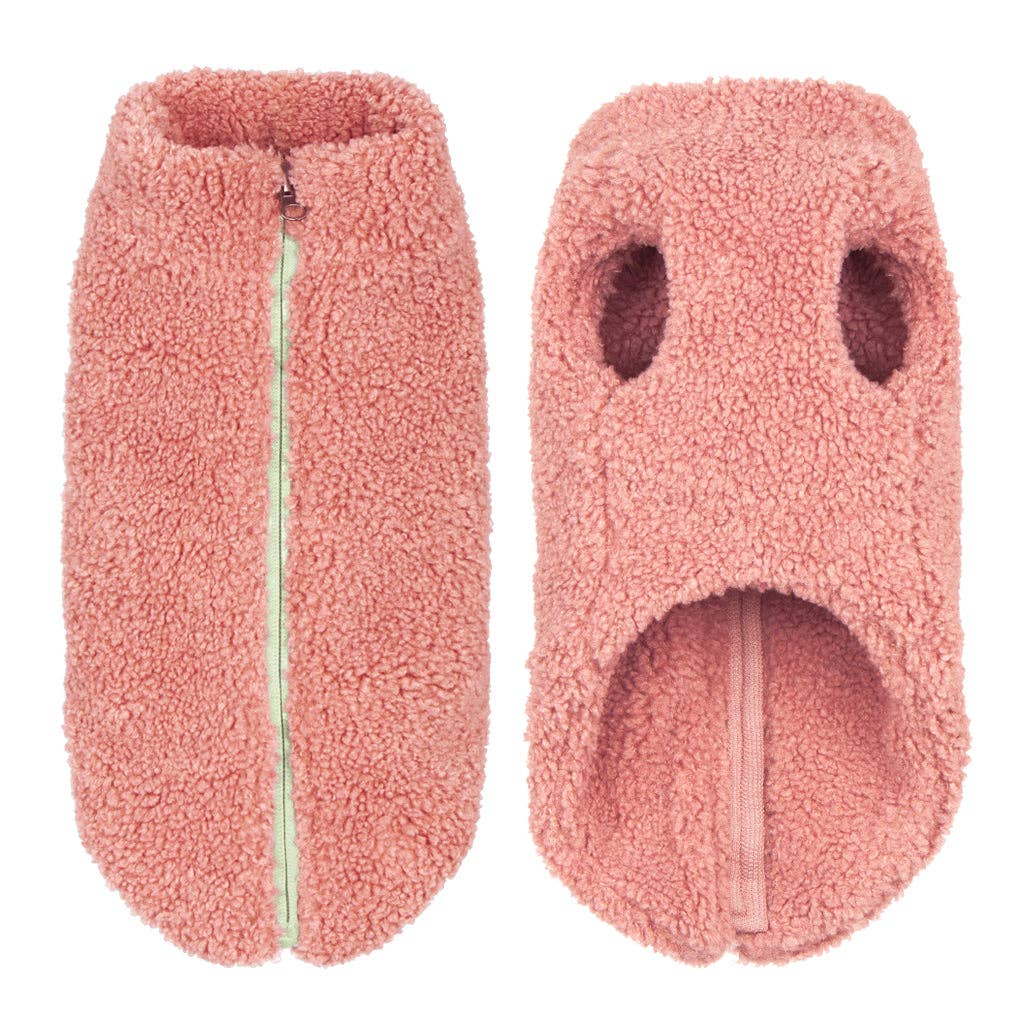 Sherpa Vest: Mauve Pink