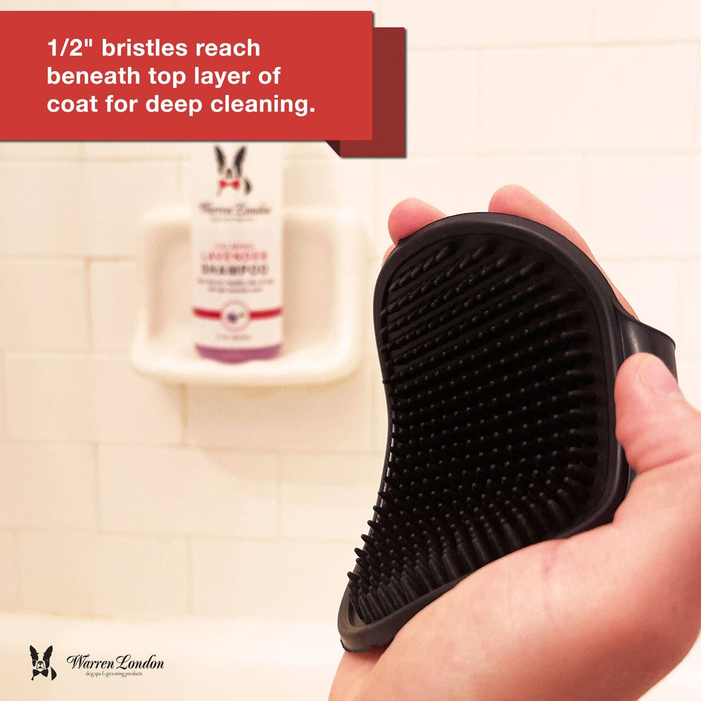 Grooming Bath Brush: Red