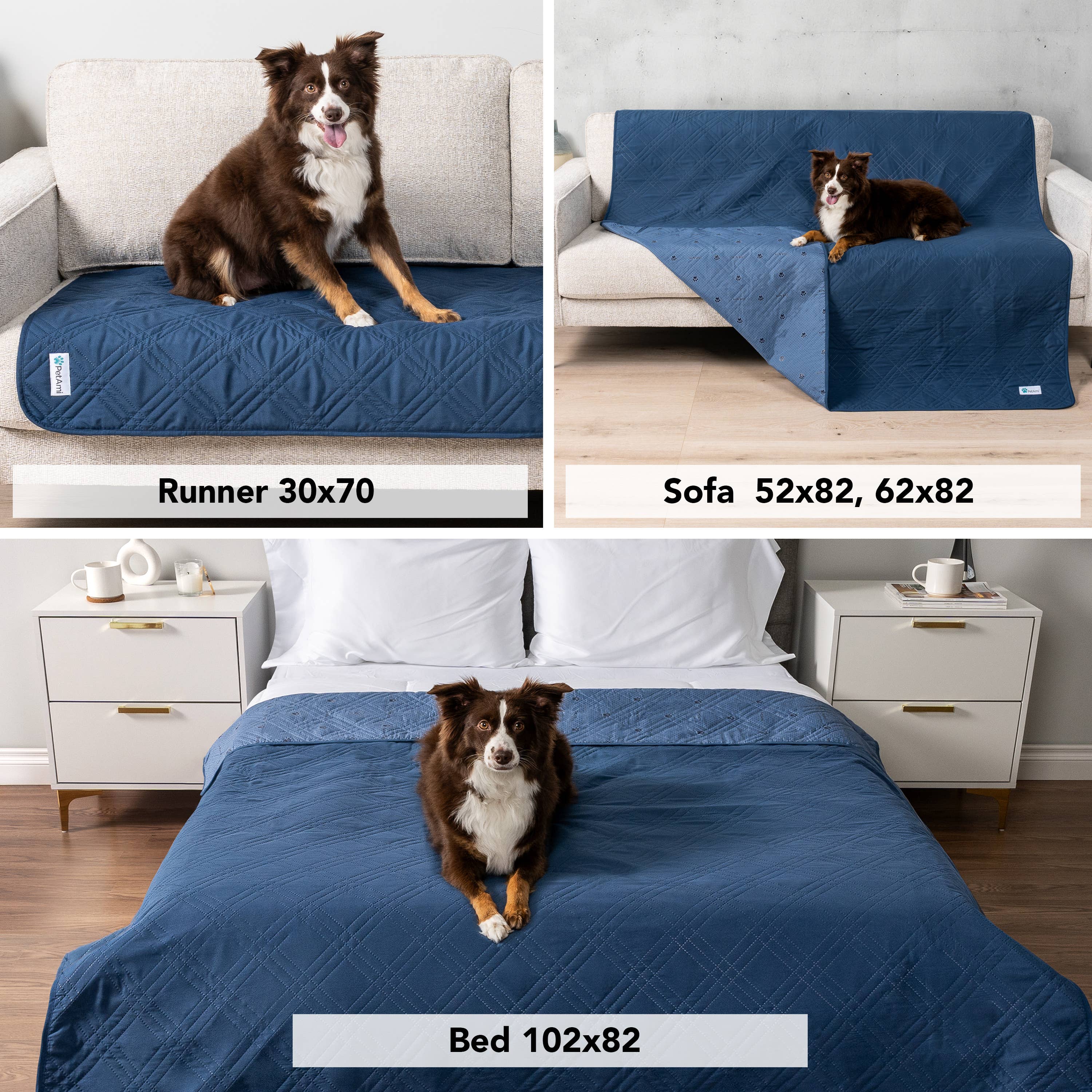 Waterproof Pet Furniture Cover Couch Protector: Olive Green / Large - 68" x 82"
