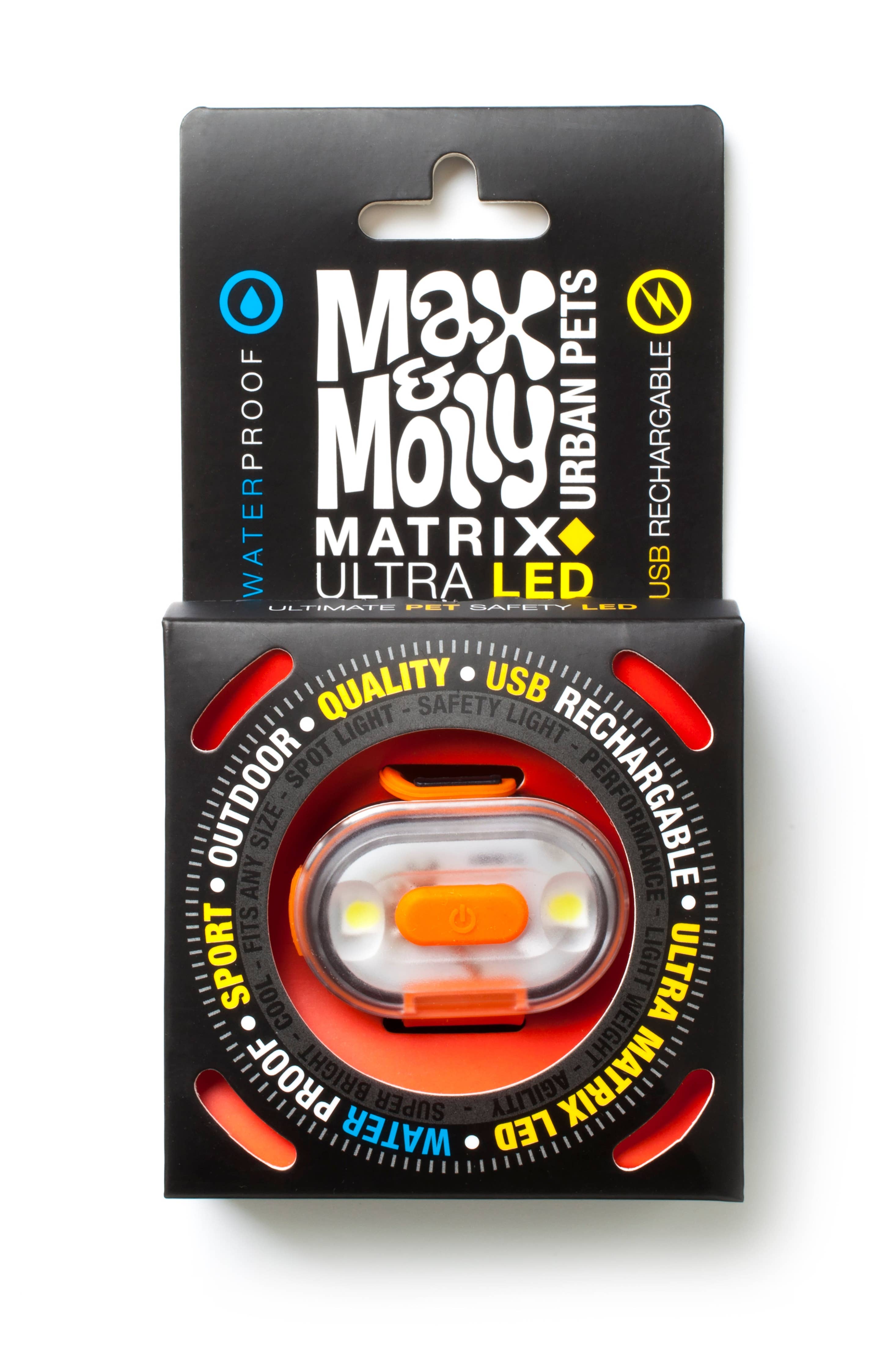 Matrix Ultra LED - Dog Safety light Orange