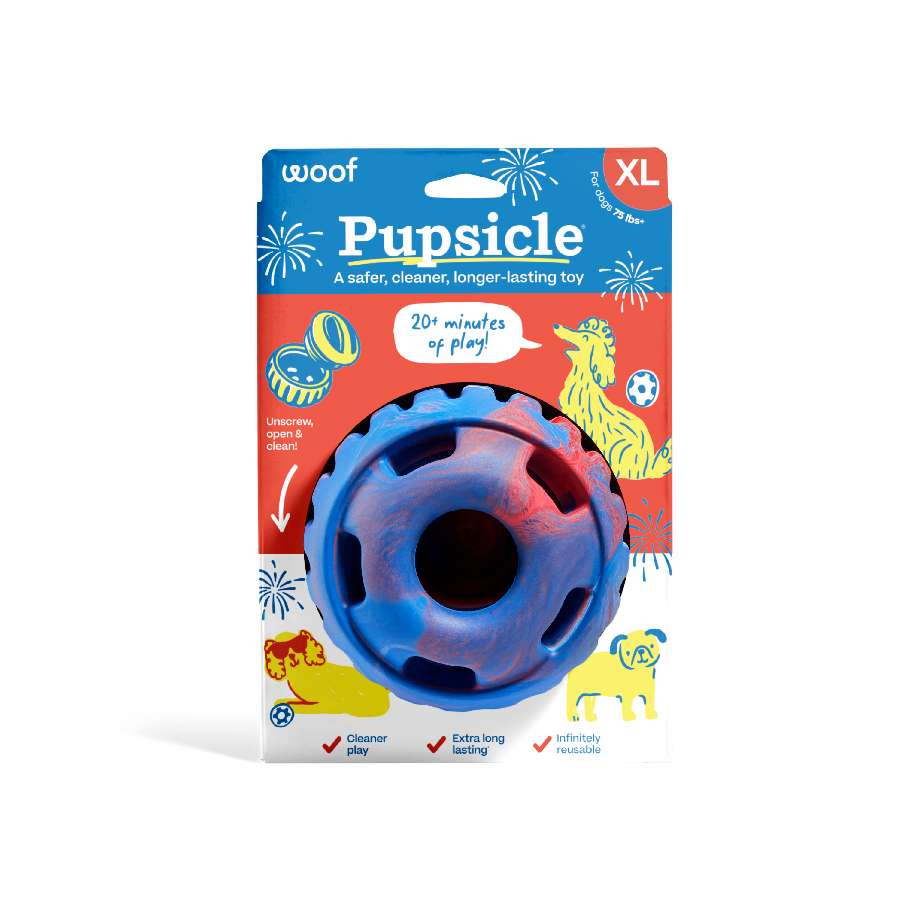 Tie Dye Pupsicle: Large