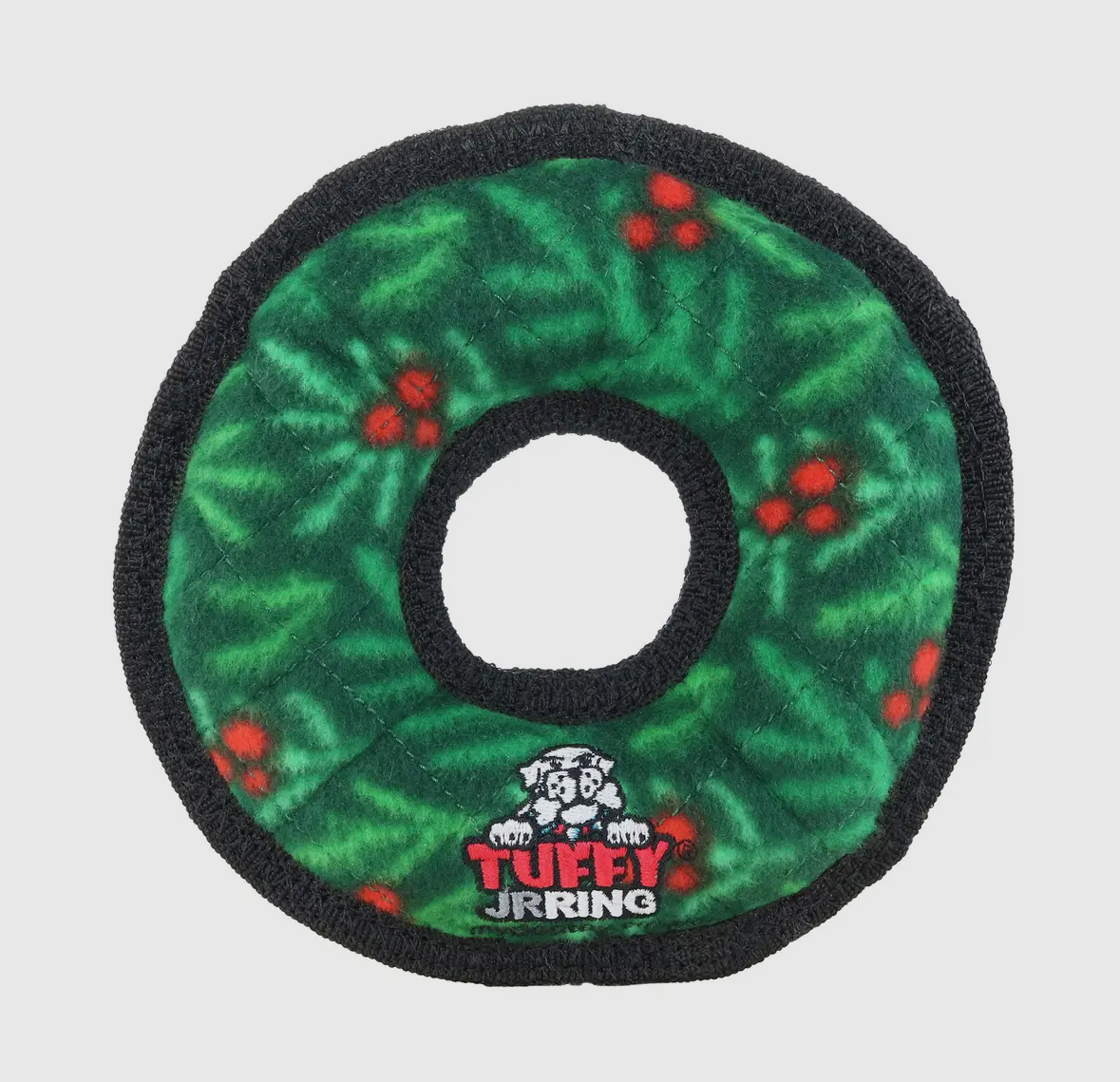 Tuffy Jr Ring Wreath, Durable, Squeaky Dog Toy