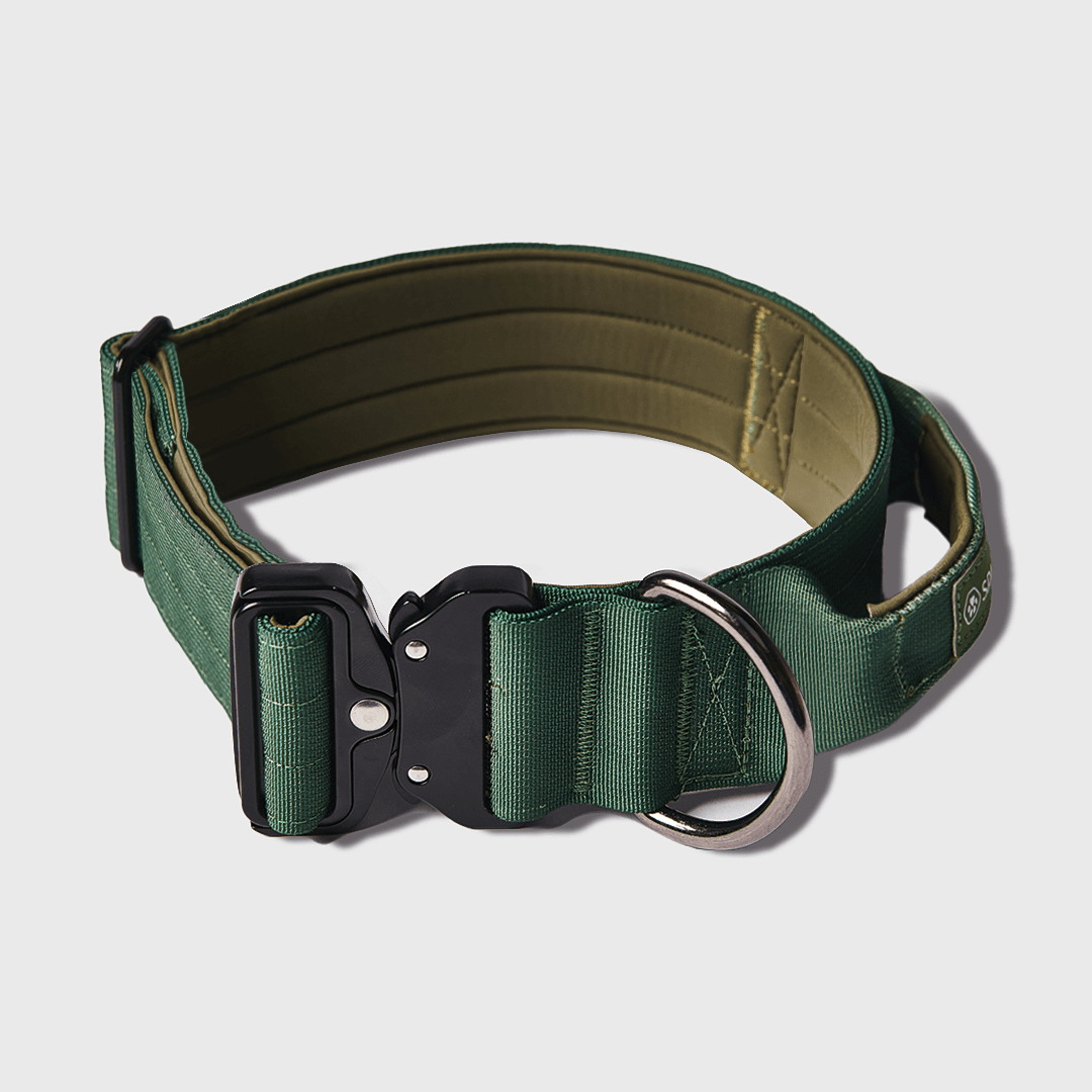 Tactical Dog Collar - Army Green (2"/5cm): S