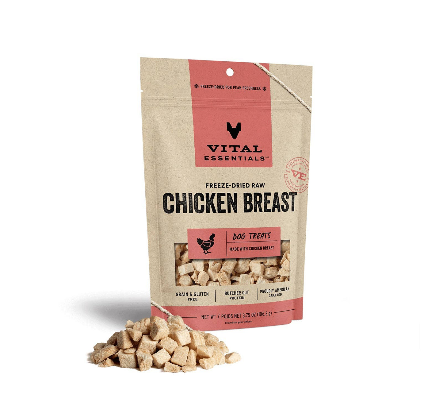 Vital Essentials Freeze-Dried Raw Chicken Breast Dog Treats