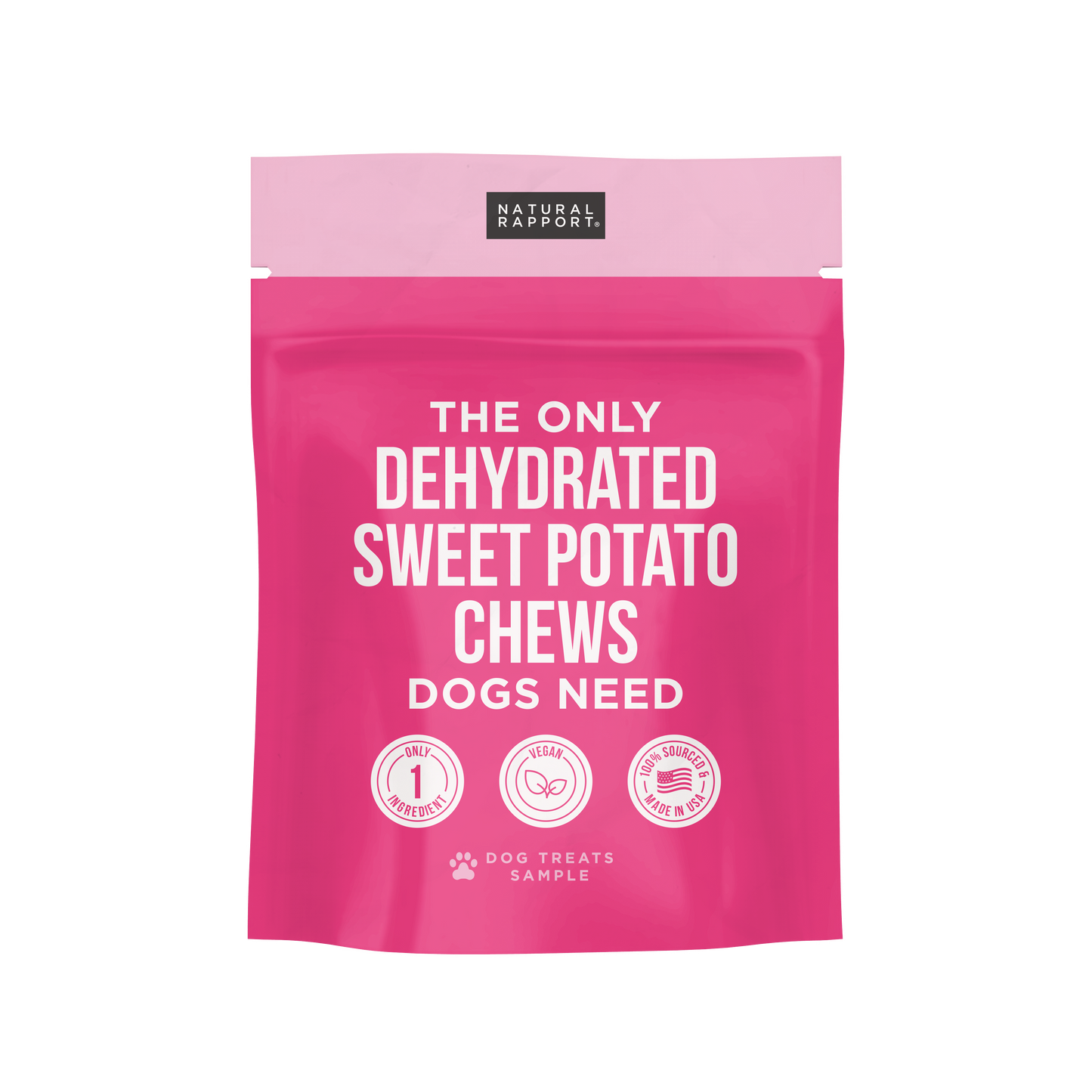 The Only Dehydrated Sweet Potato Chews Dogs Need: 8 oz