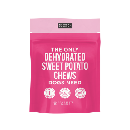 The Only Dehydrated Sweet Potato Chews Dogs Need: 8 oz