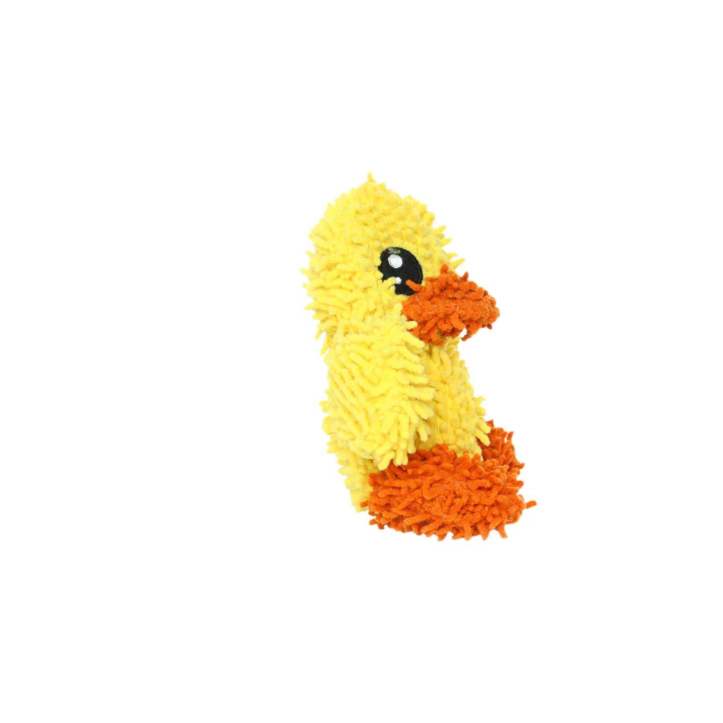 Mighty Jr Microfiber Ball Duck, Durable, Squeaky Dog Toy