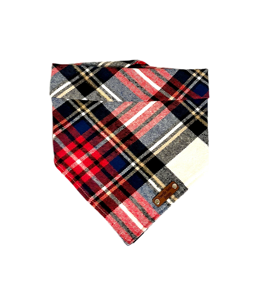 Winter Plaid Snap on Bandana