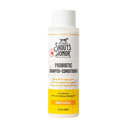 Skout's Honor Probiotic Shampoo+Conditioner Honeysuckle 16oz