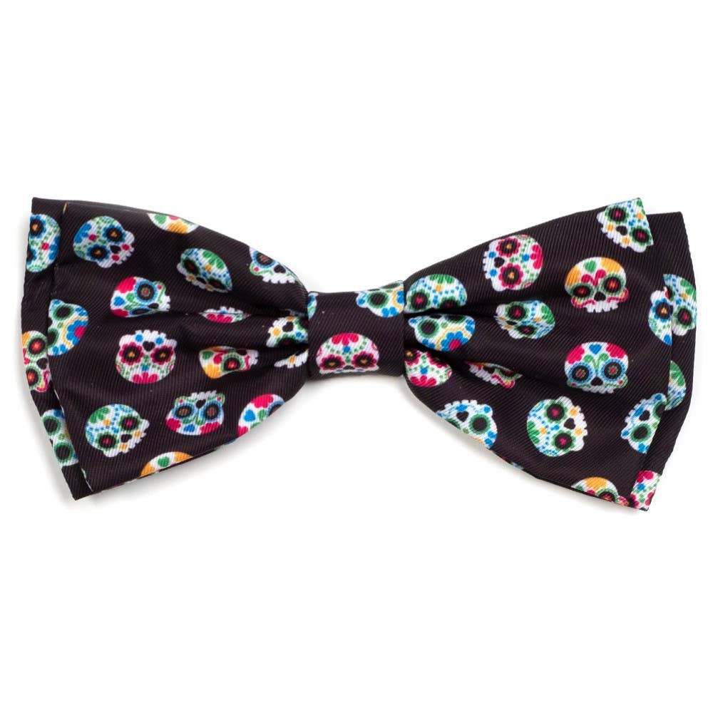 Skeletons Bow Tie: Black / Small