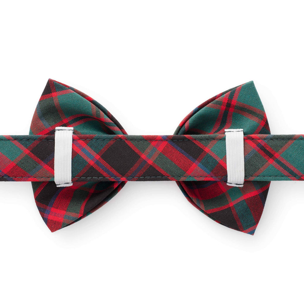 Highland Plaid Dog Bow Tie: Large