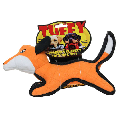 Tuffy Jr Zoo Fox, Durable, Tough, Squeaky Dog Toy