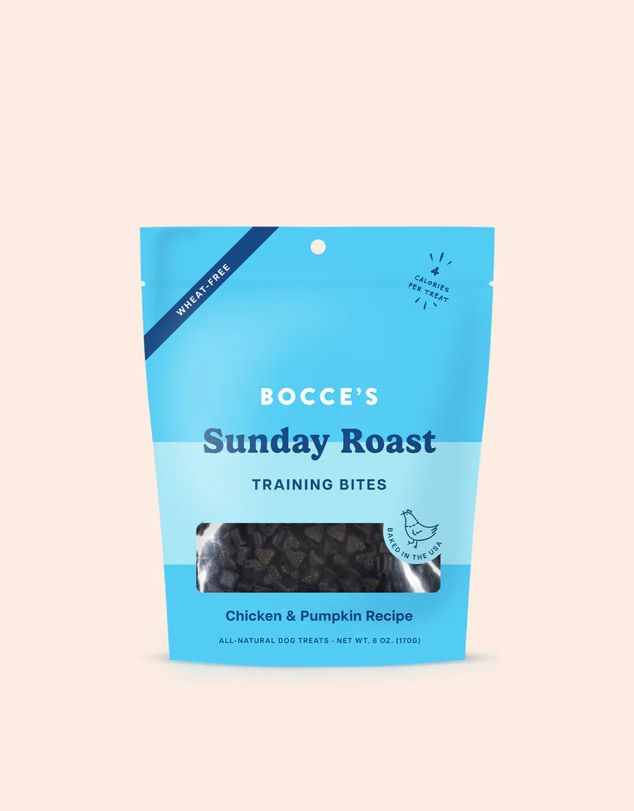 Bocce's Bakery Sunday Roast 6oz Training Bites Dog Treats
