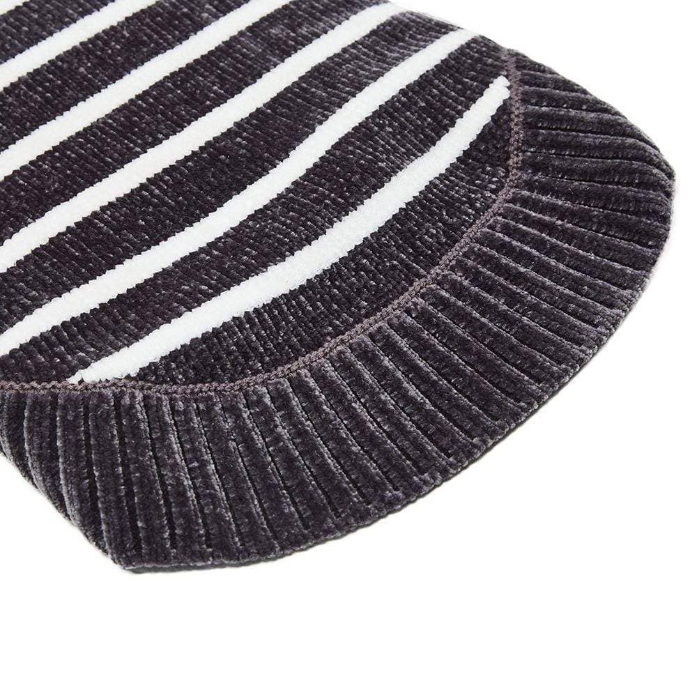 Dog Sweater, Chenille Classy Striped Sweater, Chic Grey