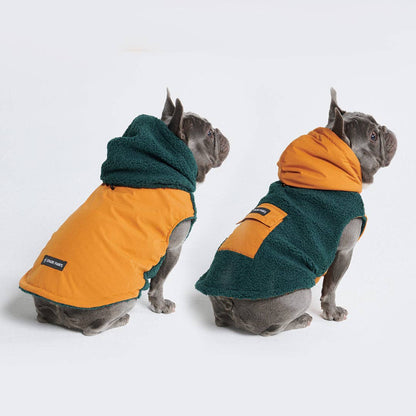 Reversible Jacket - Green and Orange: 3XL