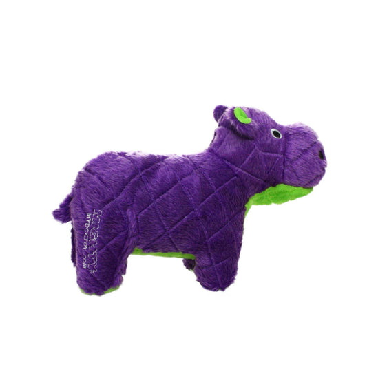Mighty Safari Hippo - Purple, Plush, Squeaky Dog Toy