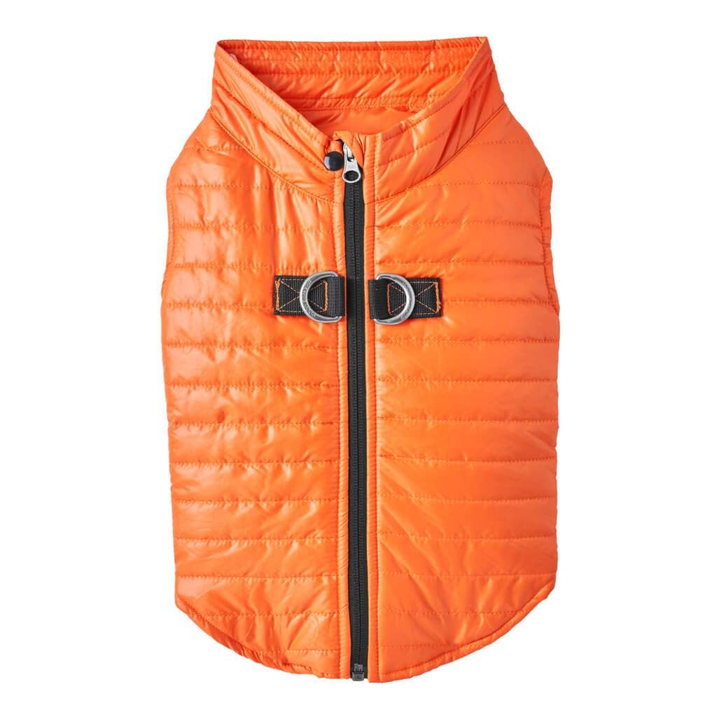 Puffer Vest: Orange