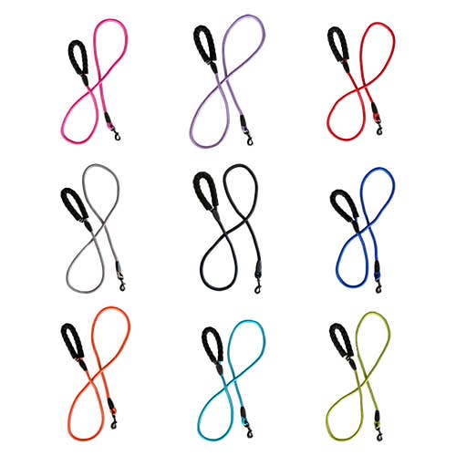 4' Foot Rope Leash: Pink