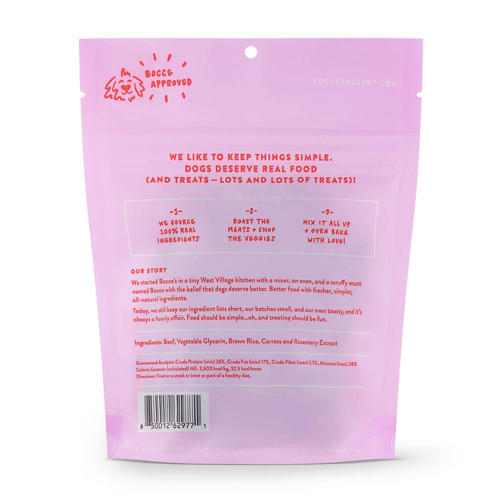 Bocce's Bakery 4oz Beef Grazers Jerky Sticks Dog Treats