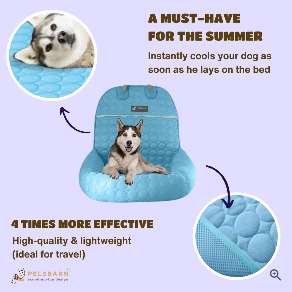 Cooling Car Bed Heat Relief - Pelsbarn 🐾: Beige / XL