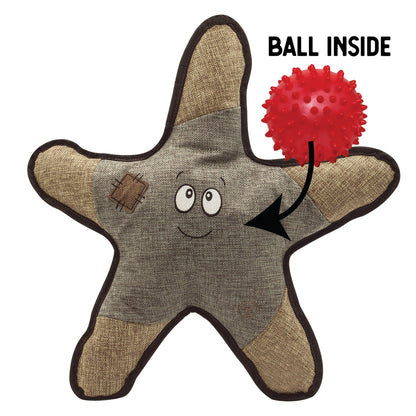 SnugArooz Sophie the Starfish w/ Rubber Spikey Ball Toy 18"