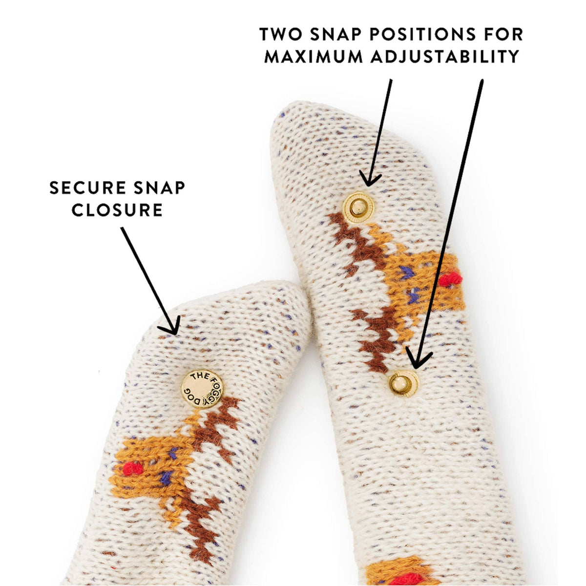 Reindeer Knit Dog Bandana