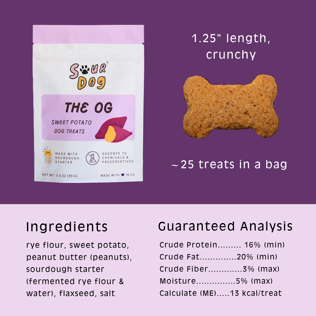 The OG - Sweet Potato Sourdough Dog Treats