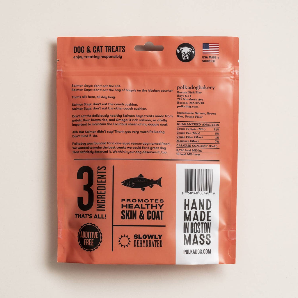 Salmon Says (Bone Shaped) - 7oz - Dog Treats