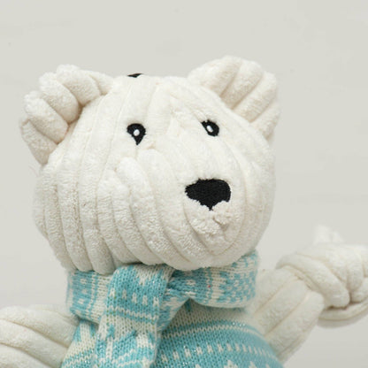 Tundra Polar Bear Knottie® Plush Dog Toy: Small