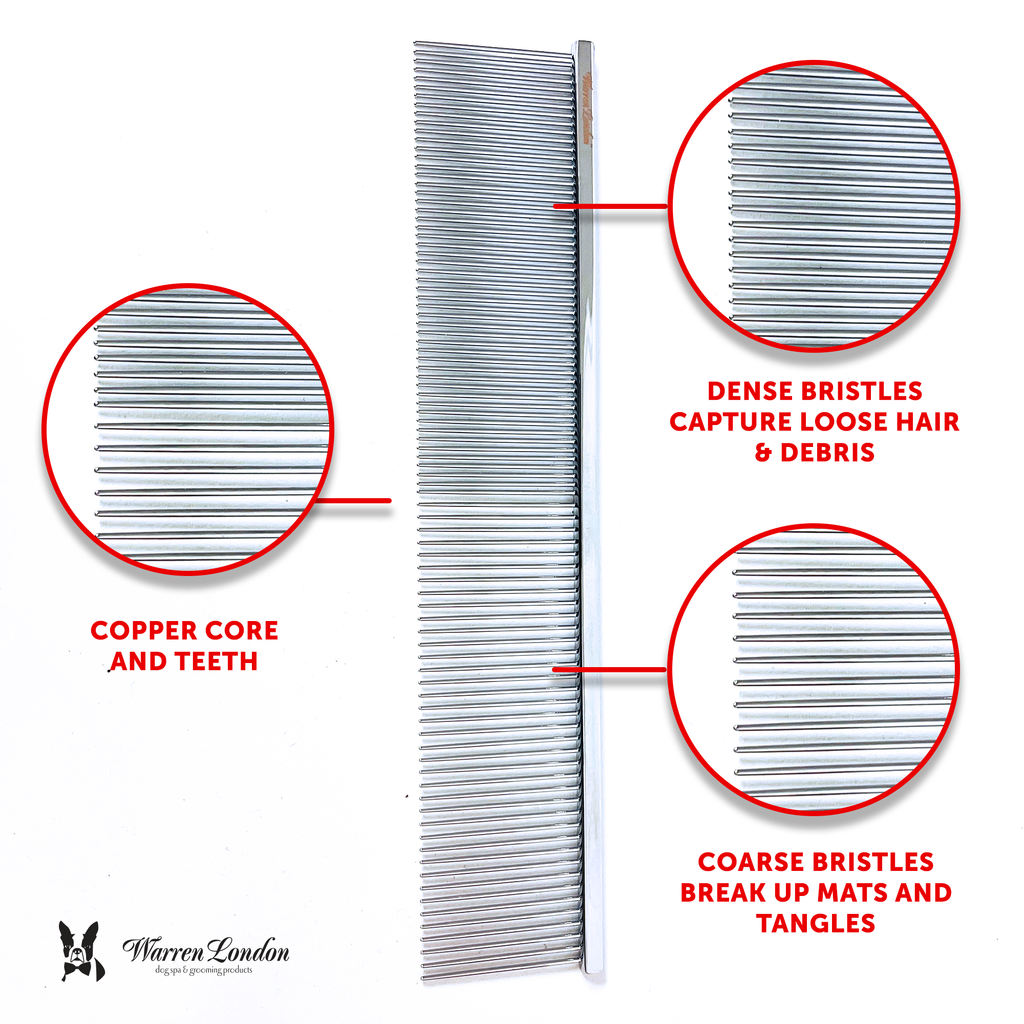 Groomer's Everyday Dog Comb - 7.5 Inch Essential Grooming To