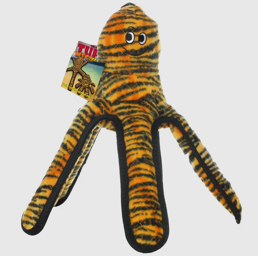 Tuffy Mega Large Octopus, Durable, Tough, Squeaky Dog Toy
