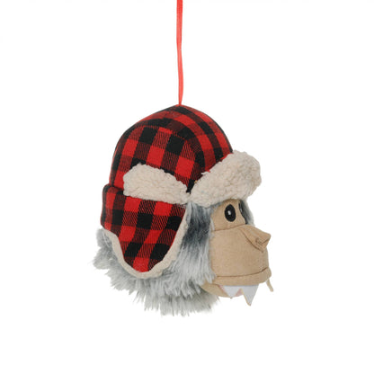 2-in-1 Holiday Yeti Fetch Ball Dog Toy