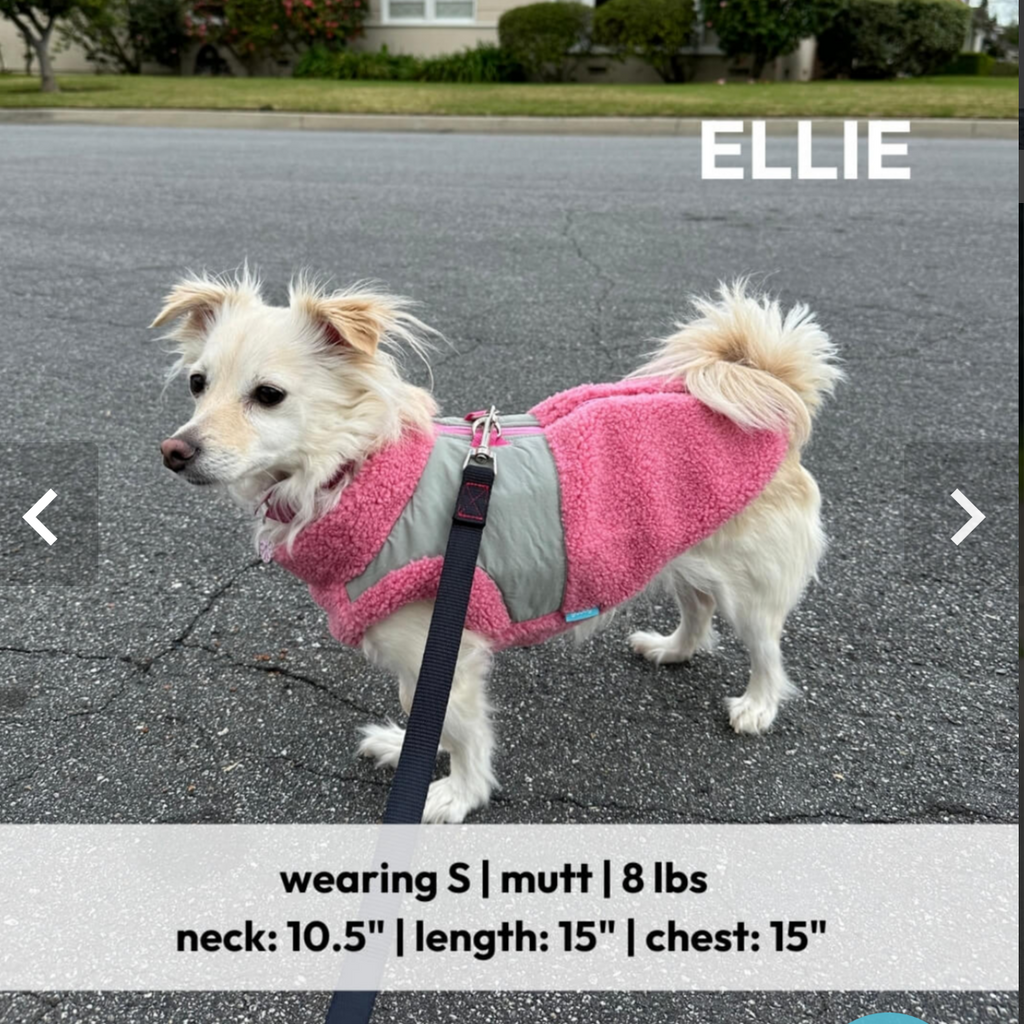 Zip Up Sherpa Vest: Slate Gray