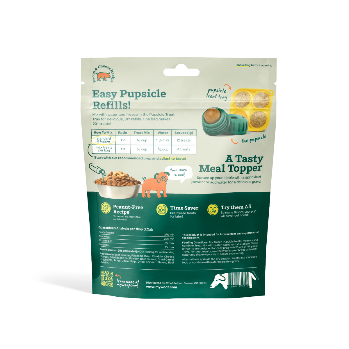 Pupsicle Treat Mix - Bacon & Cheese