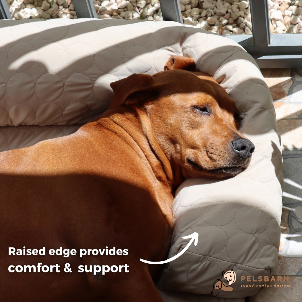 Cooling Dog Bed Heat Relief - Pelsbarn : Beige / M/L