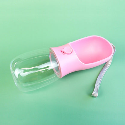 Pet Water Bottle: Pink