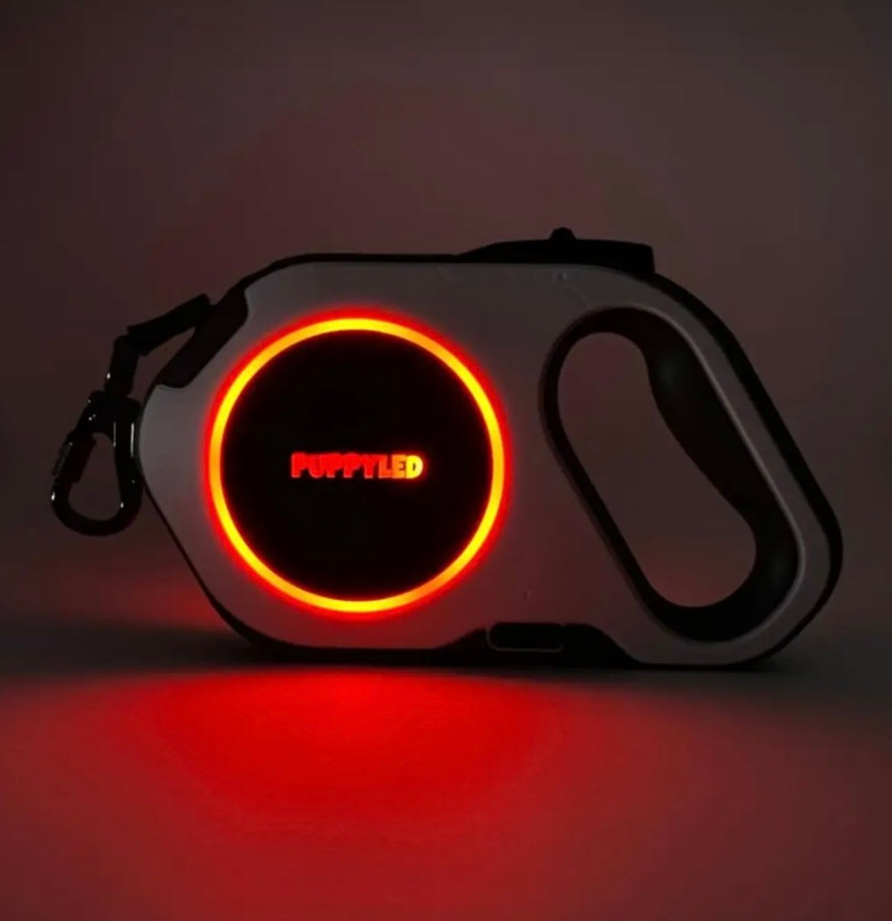 LED Retractable Dog Leash