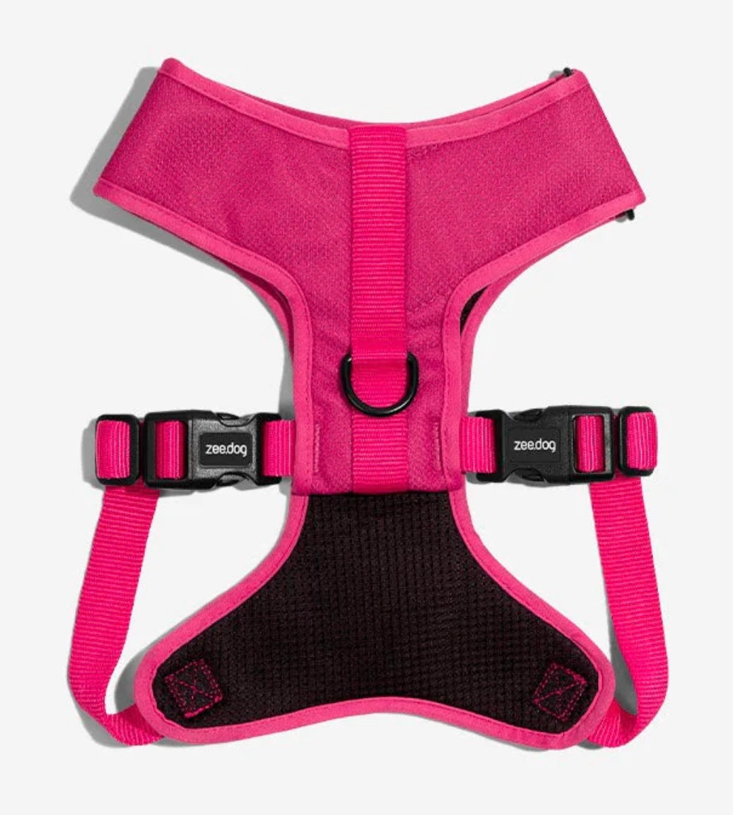 Pink Led Adjustable Mesh Plus Harness
